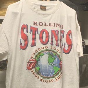 Rolling Stones Voodoo Lounge and It’s only Rock and Roll concert T-shirts,